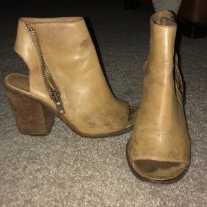 Used Steve Madden peep toe booties